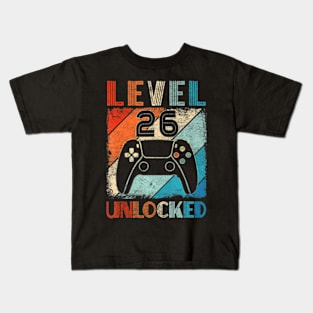 Level 26 Video 26th Birthday Kids T-Shirt